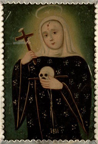 Saint Rita of Cascia by Mexican School